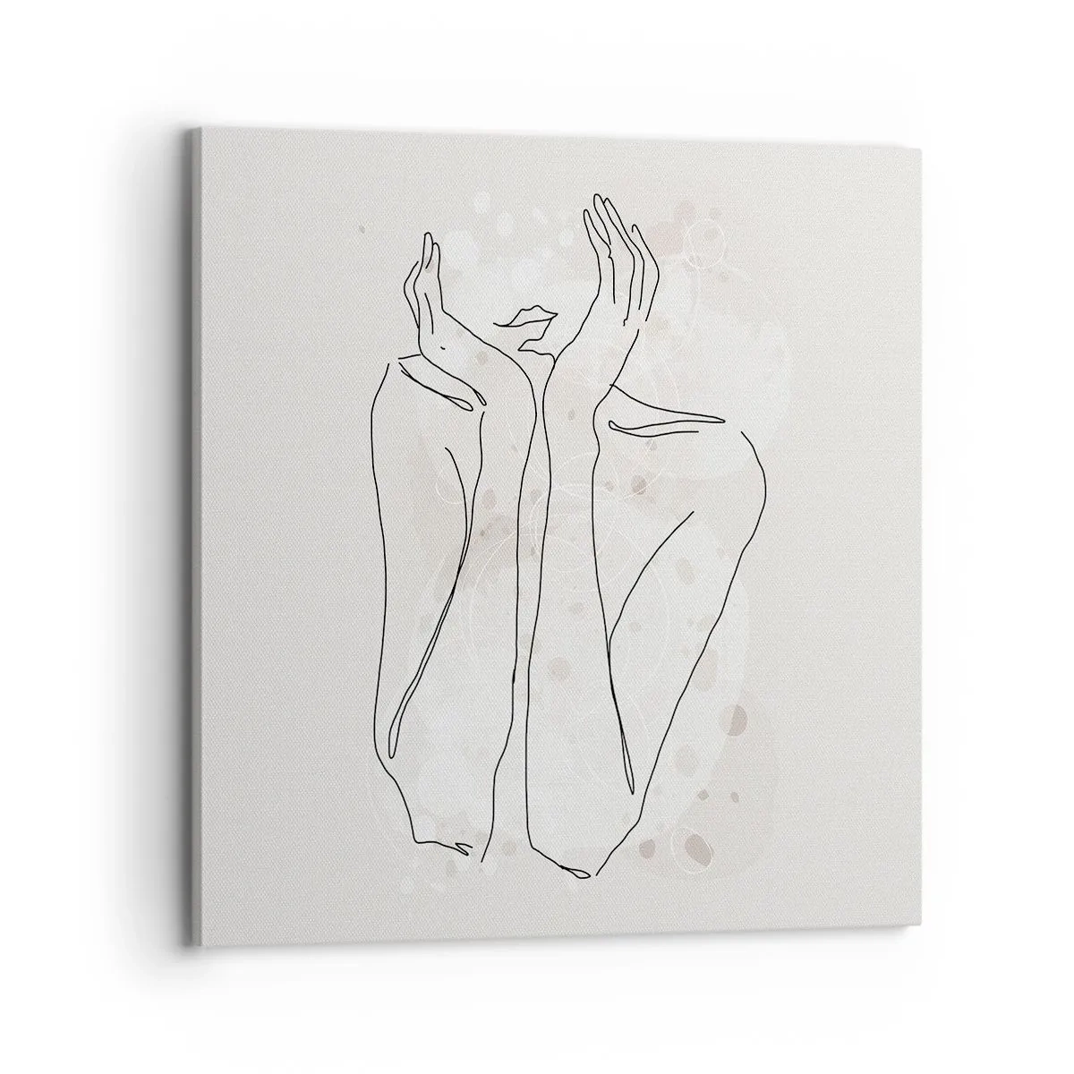 Lærredstryk - Billede på lærred - En drømmende stund - 70x70 cm