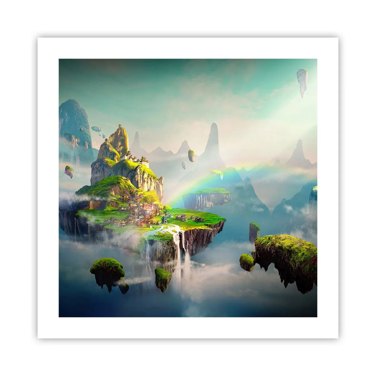 Plakat - Midden - lykkelige øer - 50x50 cm