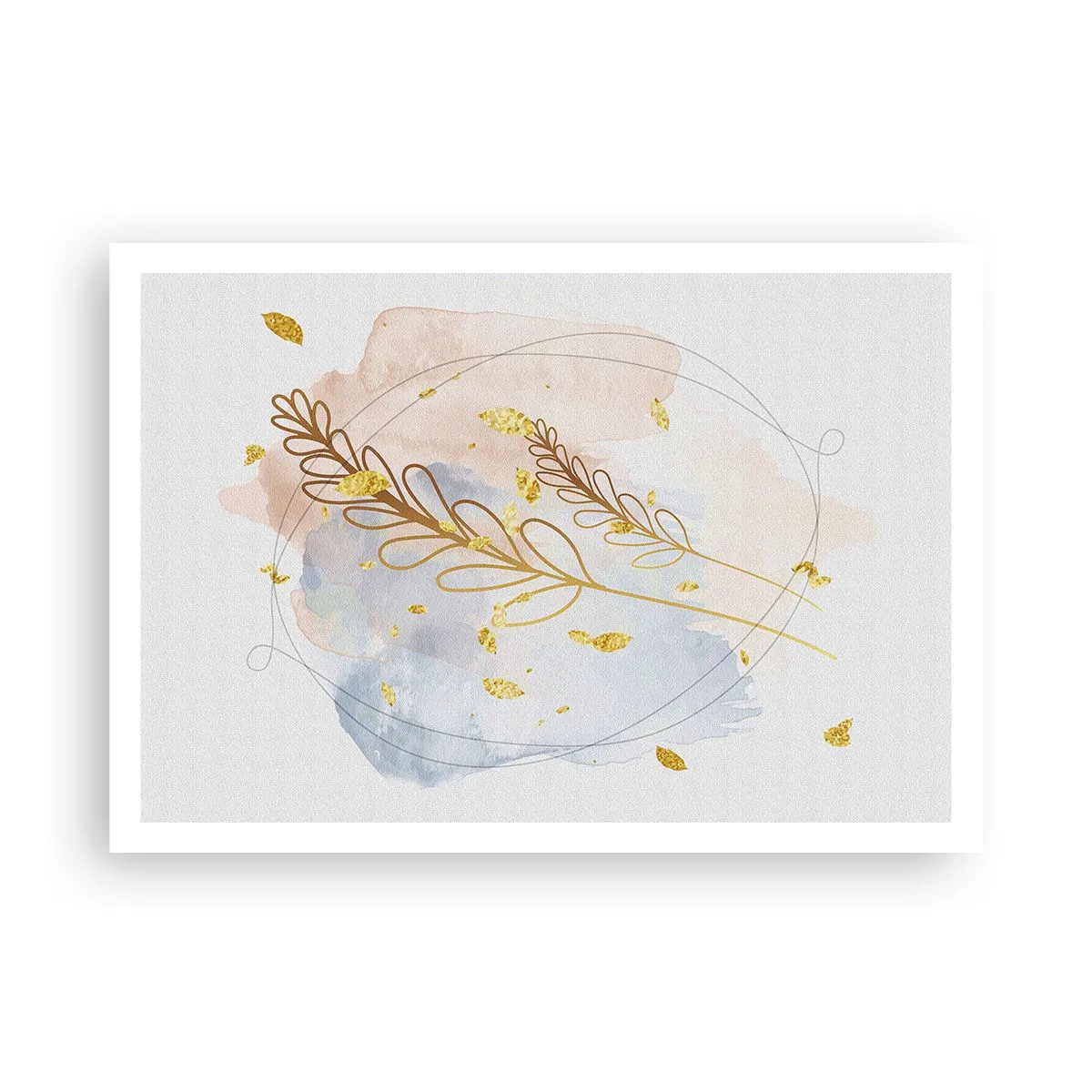 Plakat - En gylden eksplosion - 100x70 cm