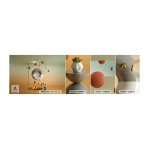 Prøve Fototapet Selvklæbende Deluxe Sticker - Alt kan ske - Abstraktion, Surrealisme, 3D - 100x30 cm