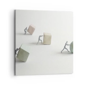 Lærredstryk - Billede på lærred - Selve livet - 60x60 cm