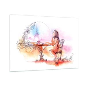 Billede på glas - Parisisk elegance - 100x70 cm