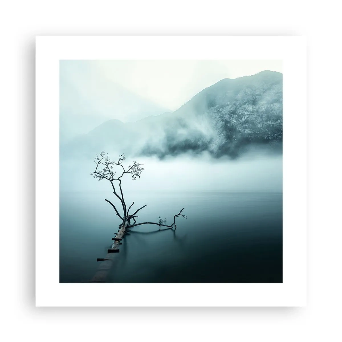 Plakat - Ud af vand og tåge - 40x40 cm
