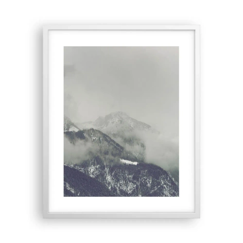 Plakat i hvid ramme - Tåget dal - 40x50 cm