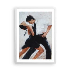 Plakat i hvid ramme - Mine drømmes tango - 50x70 cm