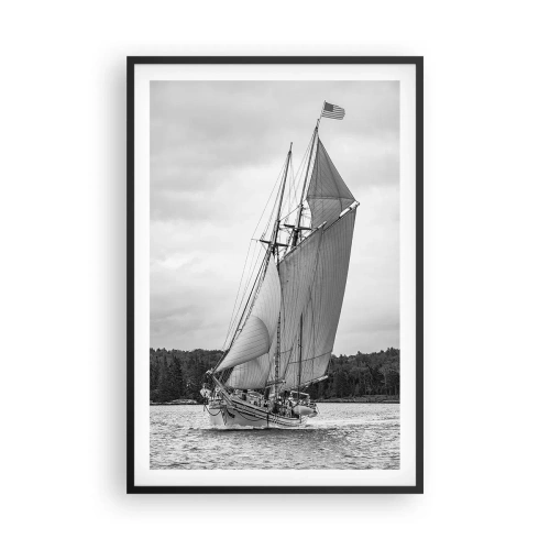 Plakat i sort ramme - Brødre af vinden - 61x91 cm