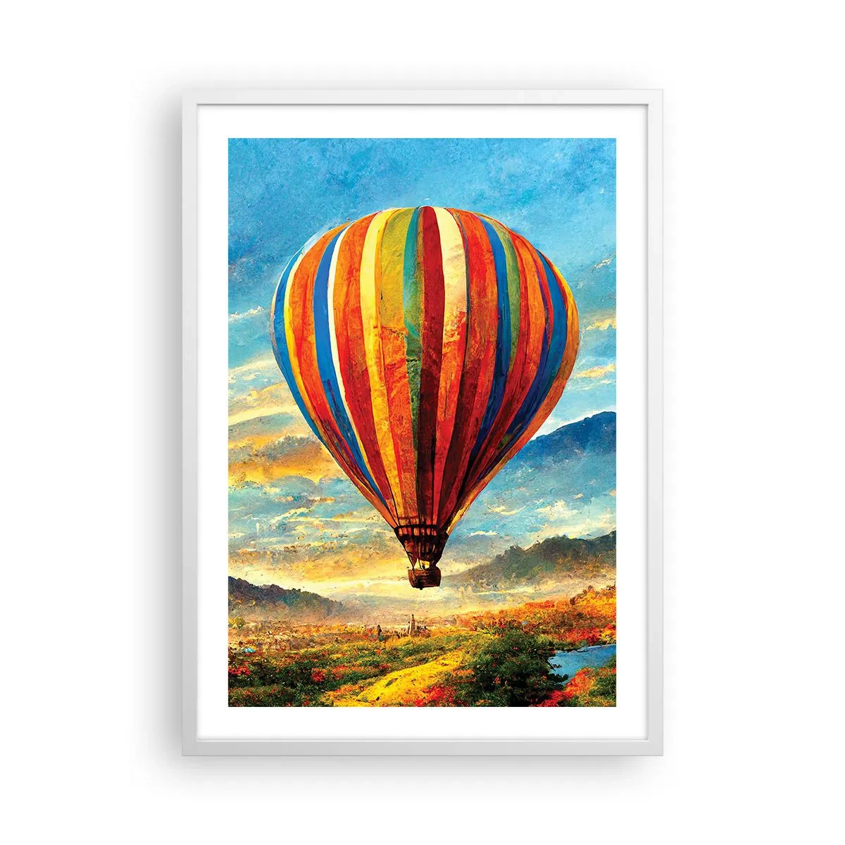 Plakat i hvid ramme - I stilhed kan du se mere - 50x70 cm