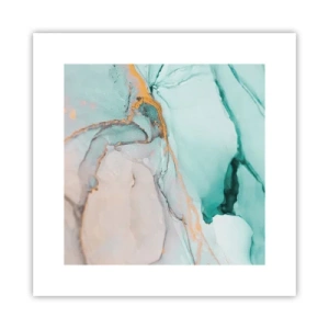 Plakat - Dans af former og farver - 30x30 cm