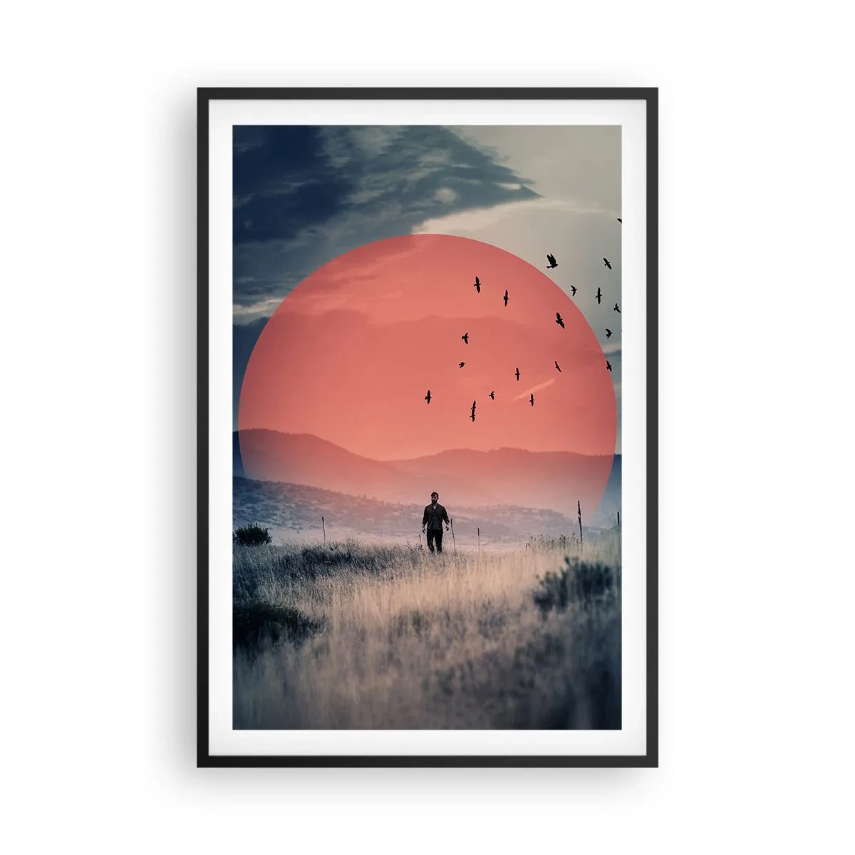 Plakat i sort ramme - I sine elementer - 61x91 cm