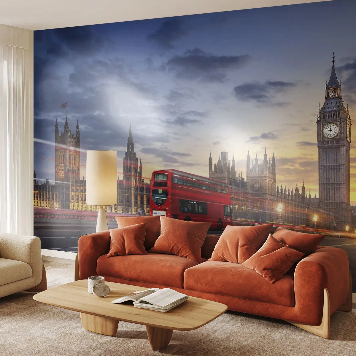 Fototapet Selvklæbende Deluxe Sticker - Særlige kendetegn - By, London, Arkitektur - 300x210 cm
