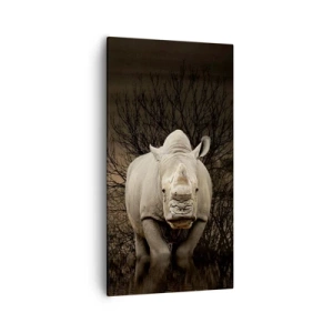 Lærredstryk - Billede på lærred - Hvidt mod naturen - 55x100 cm