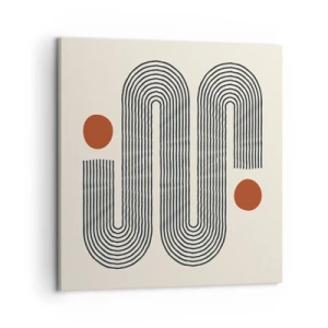 Lærredstryk - Billede på lærred - Fra start til slut - 50x50 cm