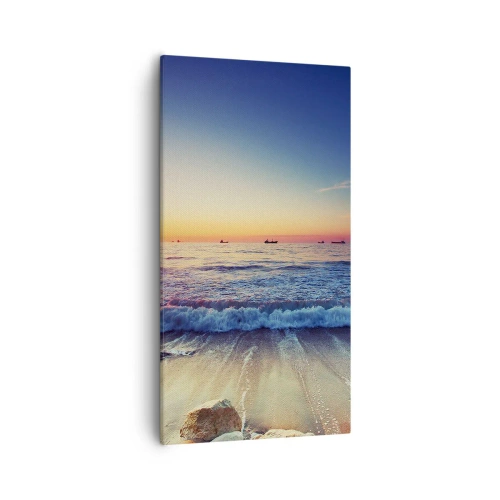 Lærredstryk - Billede på lærred - Og hvad er der bag horisonten? - 55x100 cm