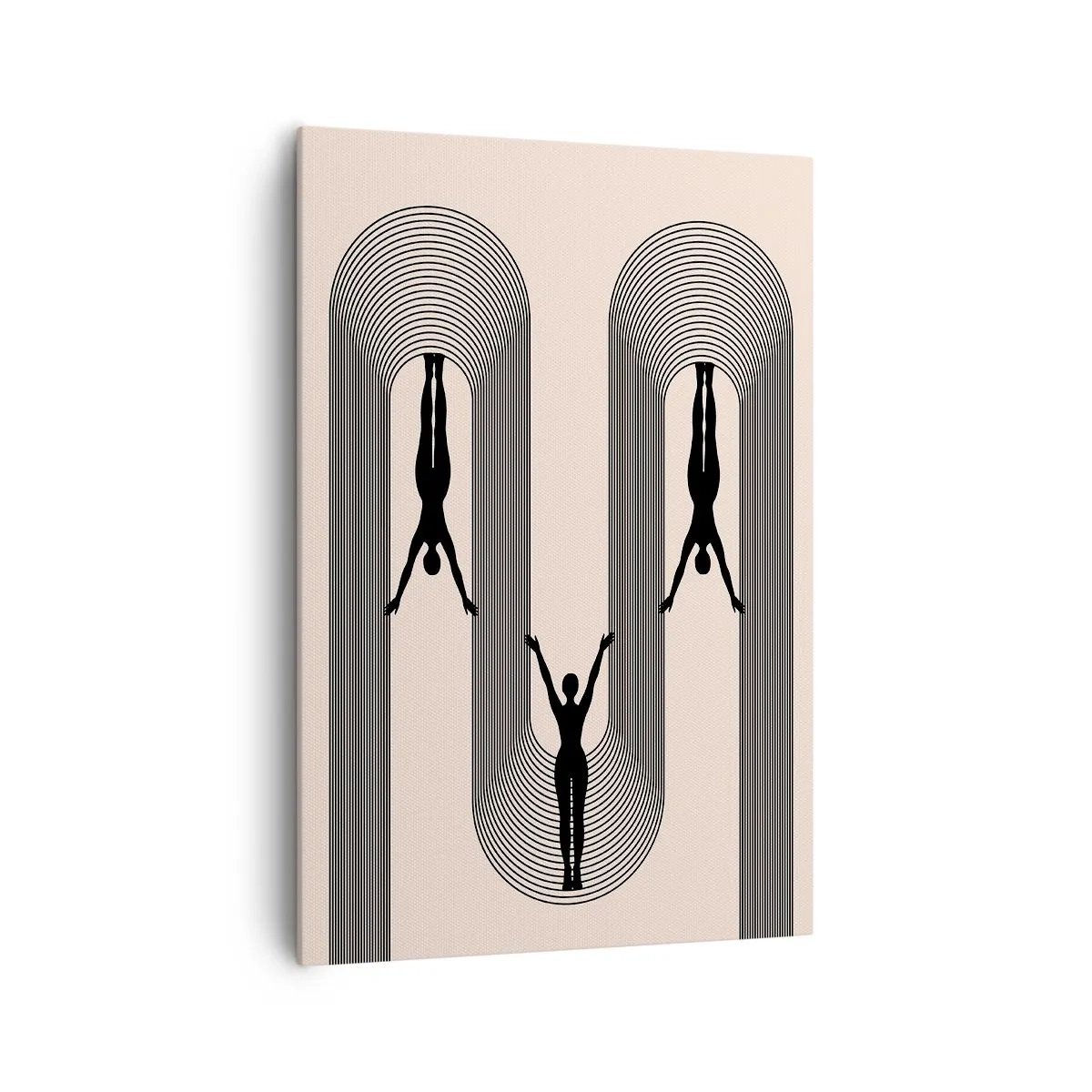 Lærredstryk - Billede på lærred - På hovedet nedad - 70x100 cm