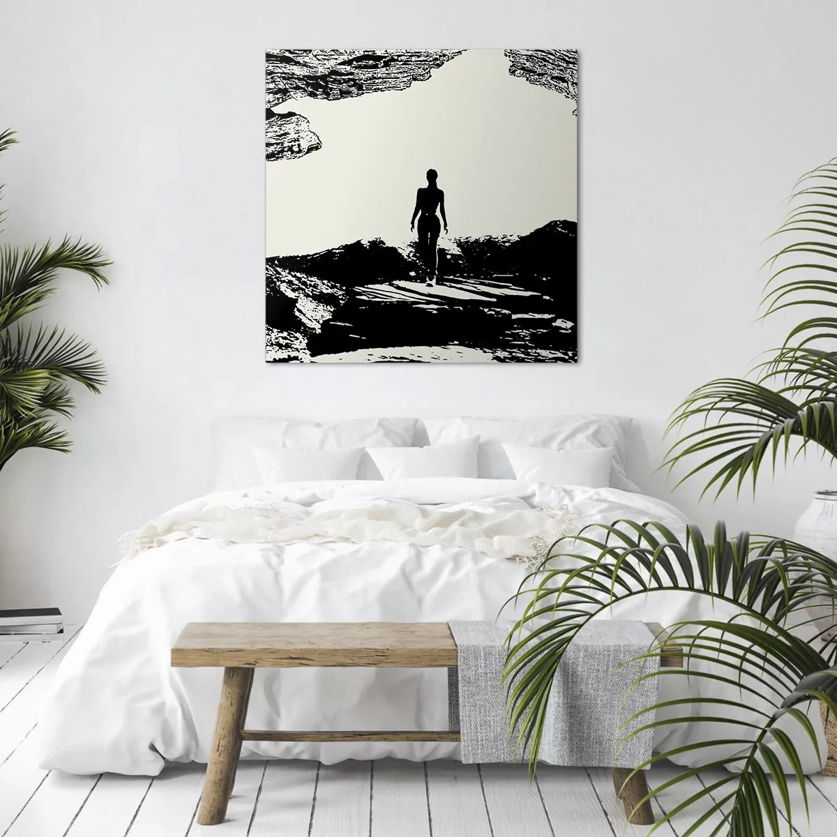 Lærredstryk - Billede på lærred - Et nyt udseende - 40x40 cm