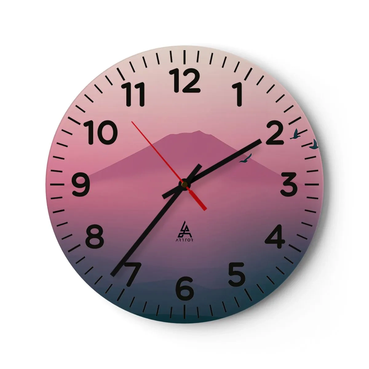 Vægur, Uret - Vandrer over skyerne - 30x30 cm