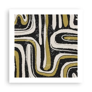 Plakat - Komposition: stier og gyder - 50x50 cm