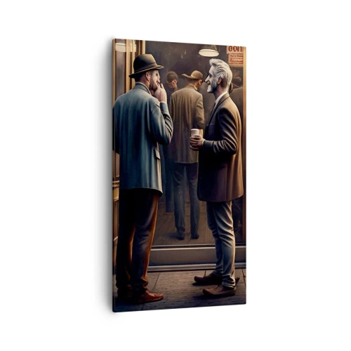 Lærredstryk - Billede på lærred - Et godt øjeblik på dagen - 55x100 cm