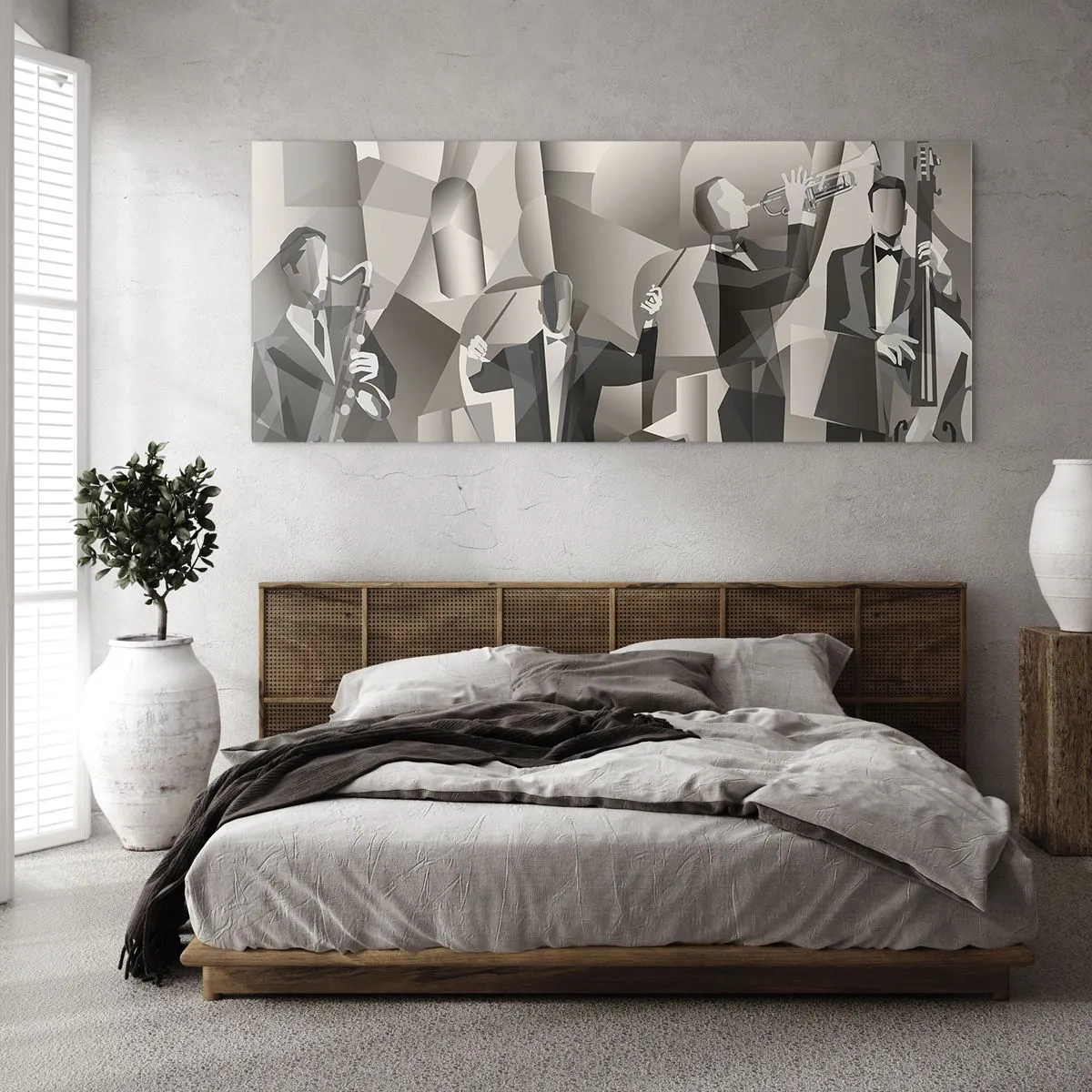 Billede på glas - I lydenes rum - 90x30 cm