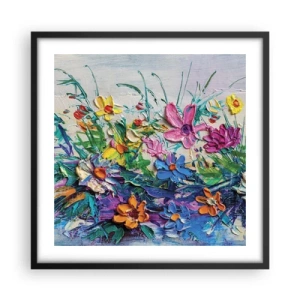 Plakat i sort ramme - Overhovedet ikke et stilleben - 50x50 cm