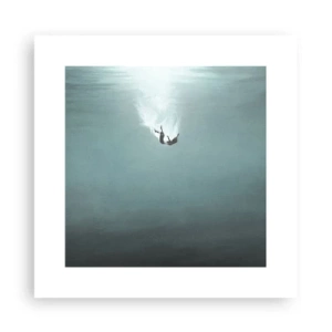 Plakat - I havets favntag - 30x30 cm