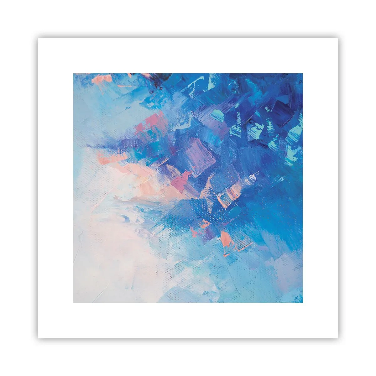 Plakat - Vinter abstraktion - 30x30 cm