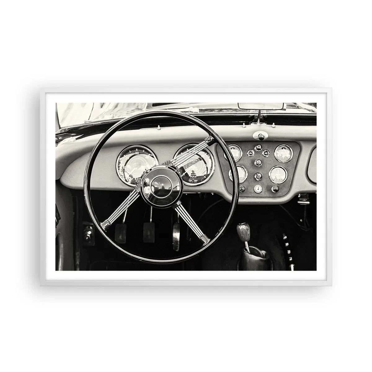 Plakat i hvid ramme - En drøm for samlere - 91x61 cm