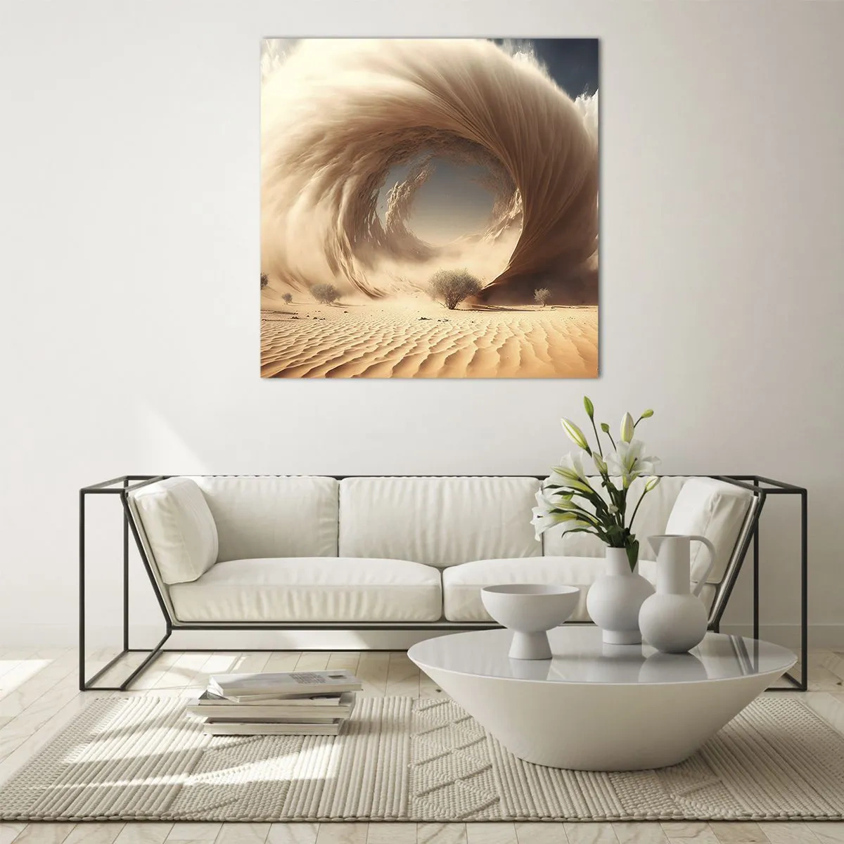 Billede på glas - Åben portal - 60x60 cm