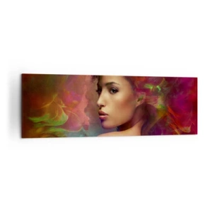 Lærredstryk - Billede på lærred - Smukkere end en regnbue, sart som tåge - 160x50 cm