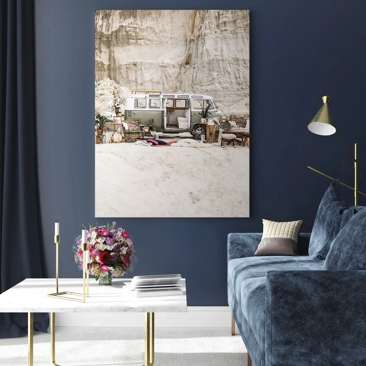 Billede på glas - Tid til at starte rejsen - 70x100 cm