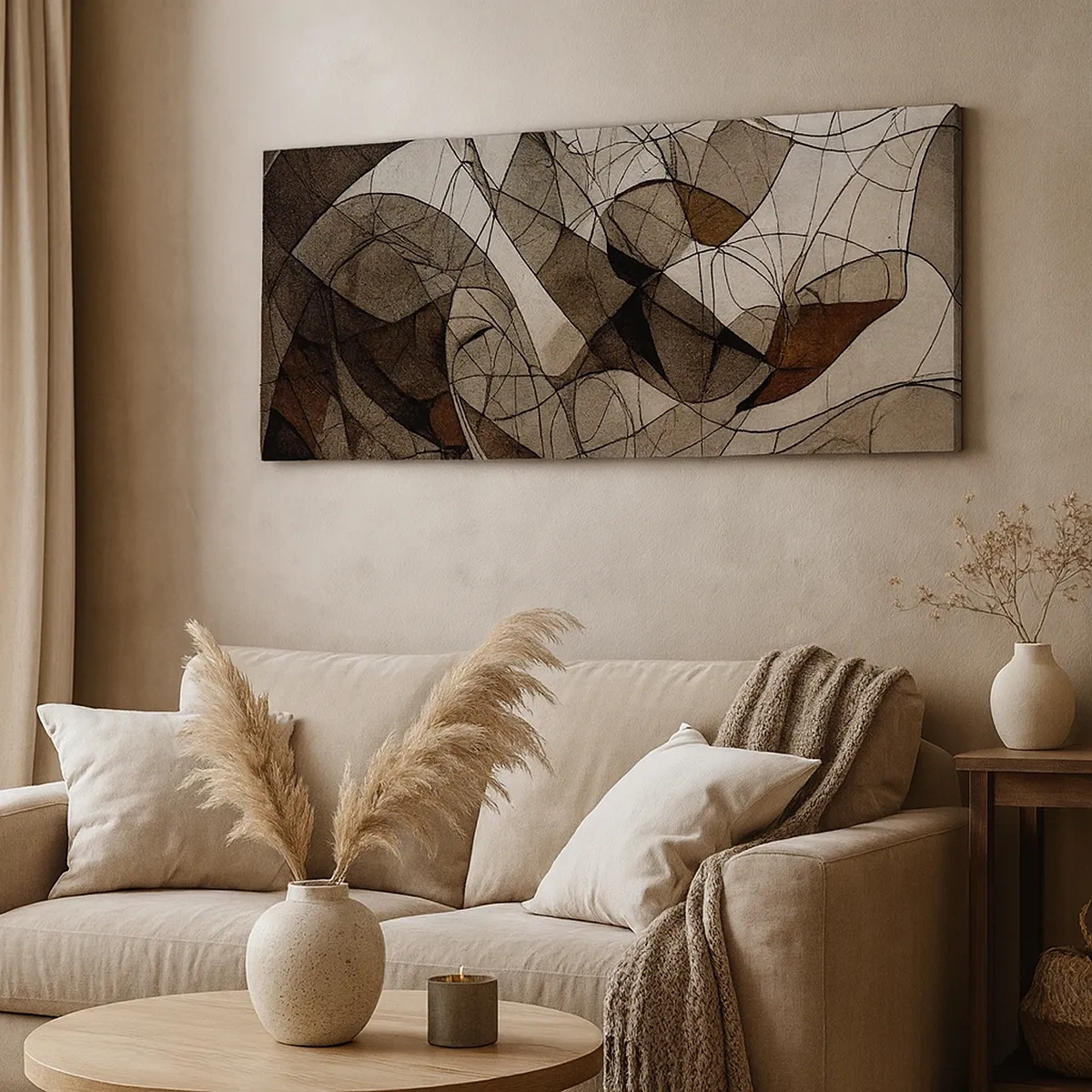 Lærredstryk - Billede på lærred - Cirkulation af jordens farver - 30x30 cm