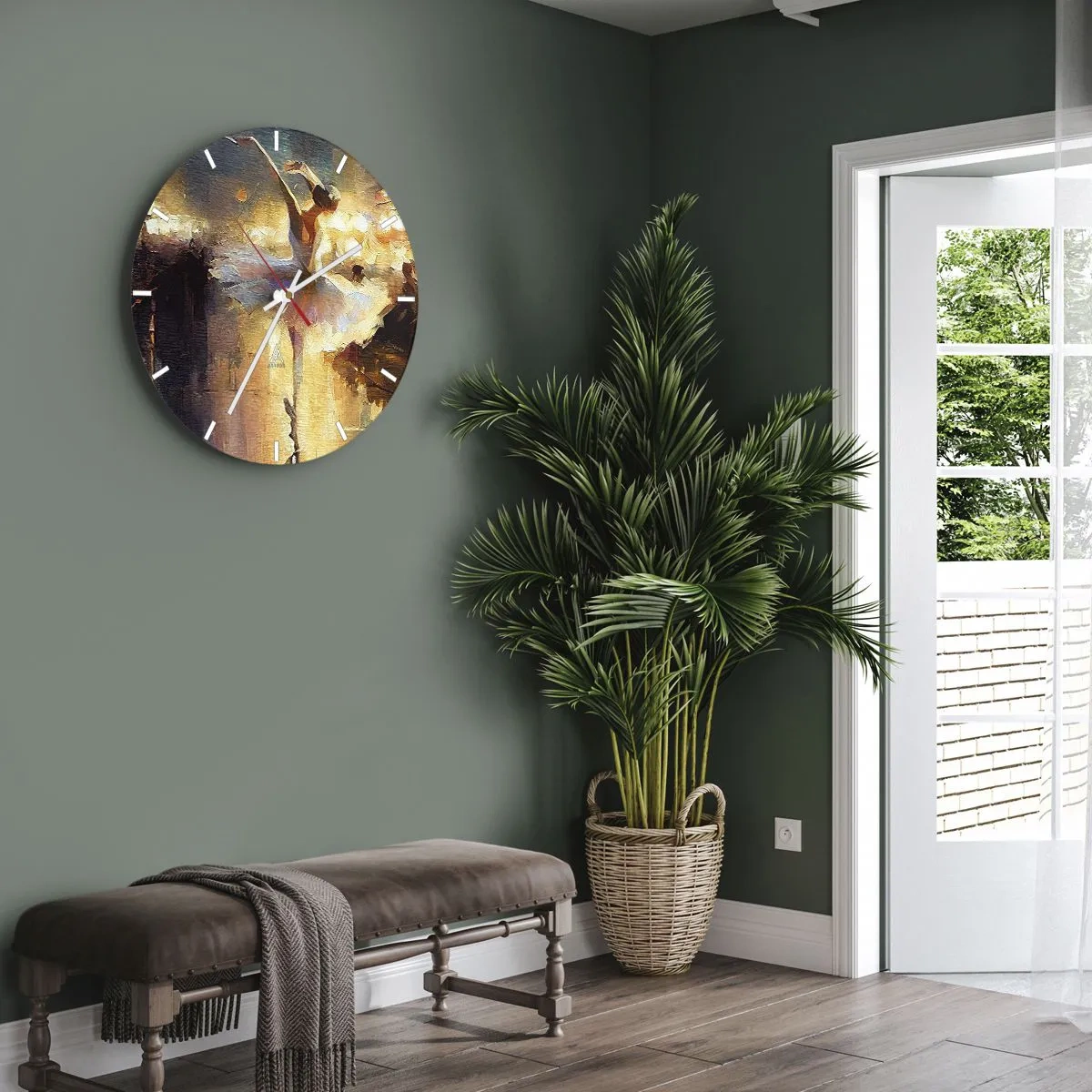 Vægur, Uret - Et mirakel på gaden - 40x40 cm