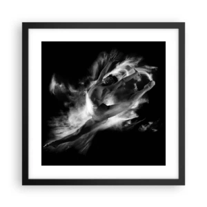 Plakat i sort ramme - Stoppet under flyvning - 40x40 cm