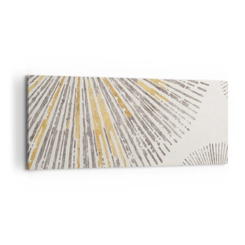 Lærredstryk - Billede på lærred - Skønheden i en rokke - 100x40 cm