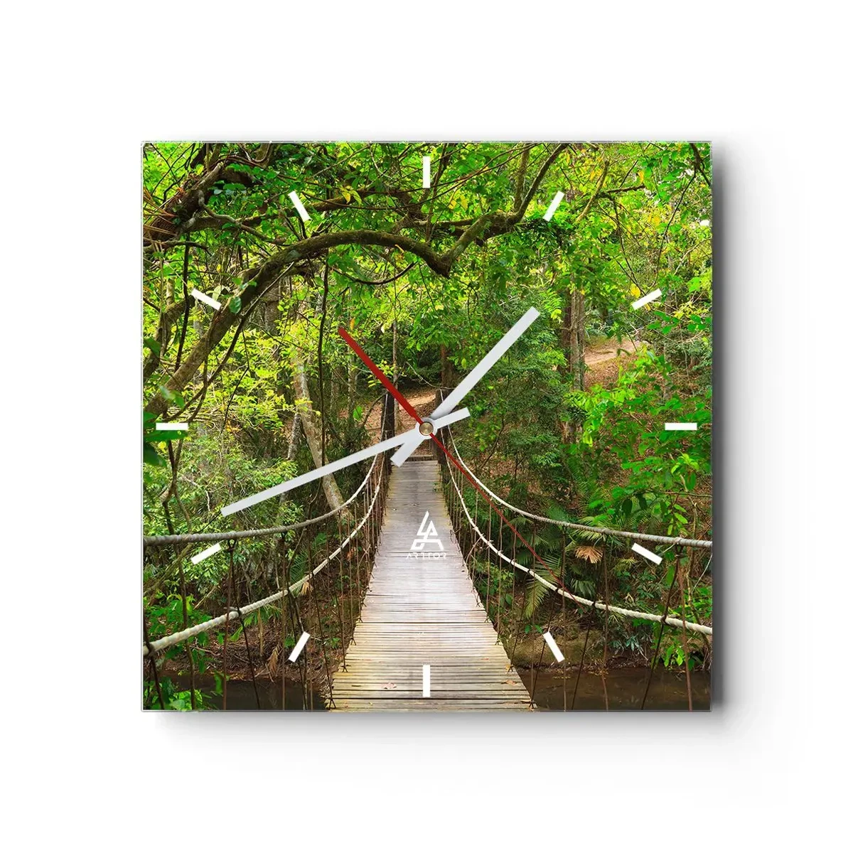 Vægur, Uret - Fordi der vokser en slyngplante i haven - 40x40 cm