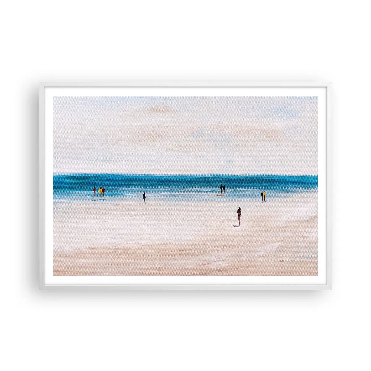 Plakat i hvid ramme - Et naturligt behov - 100x70 cm