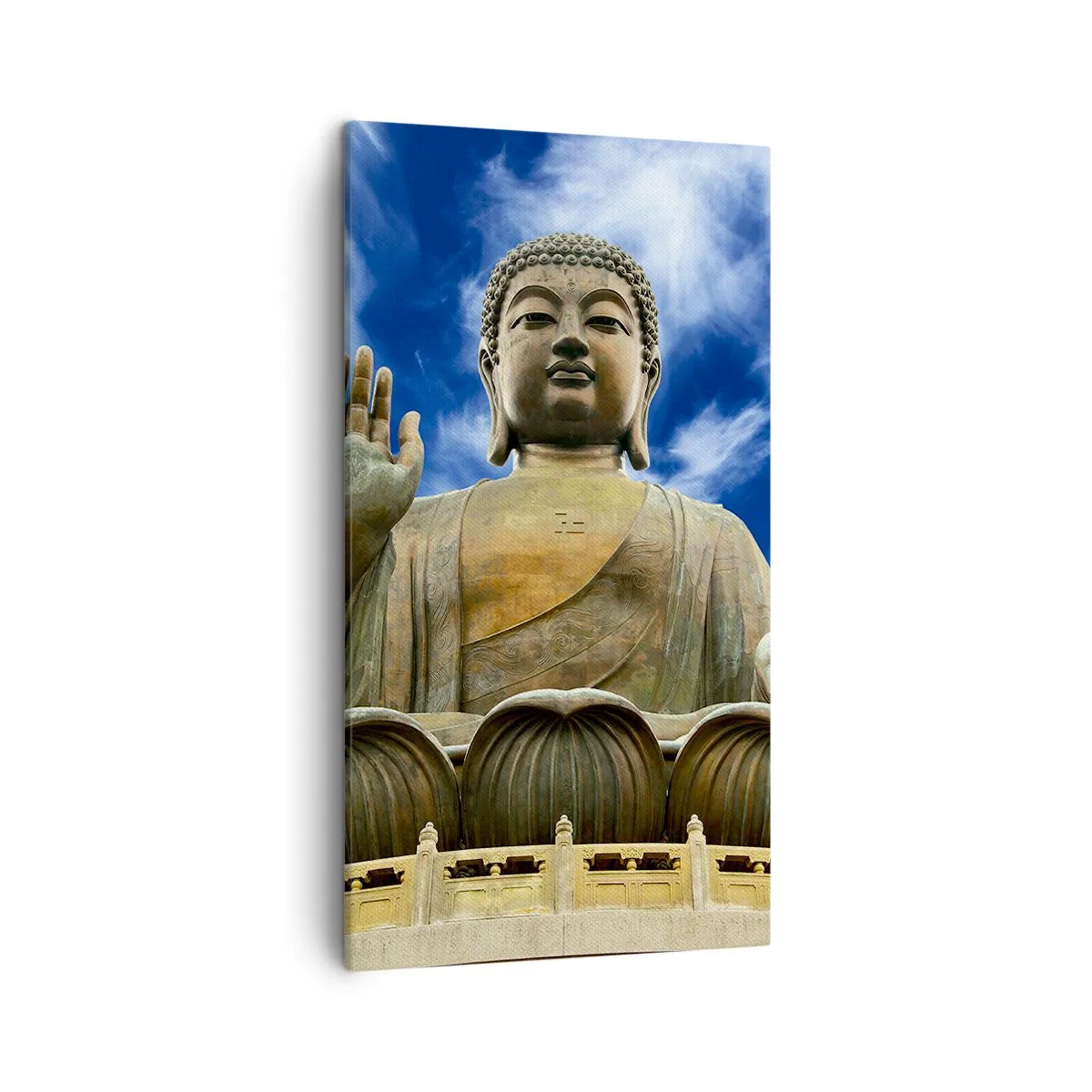 Lærredstryk - Billede på lærred - Lev uden frygt - 45x80 cm