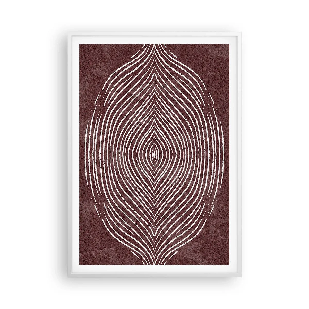 Plakat i hvid ramme - Rummet taler - 70x100 cm