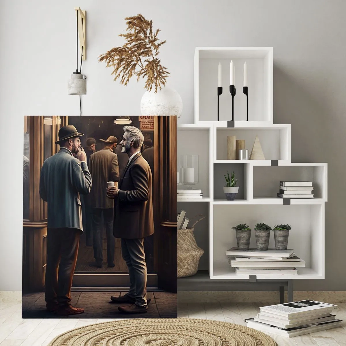 Billede på glas - Et godt øjeblik på dagen - 80x120 cm