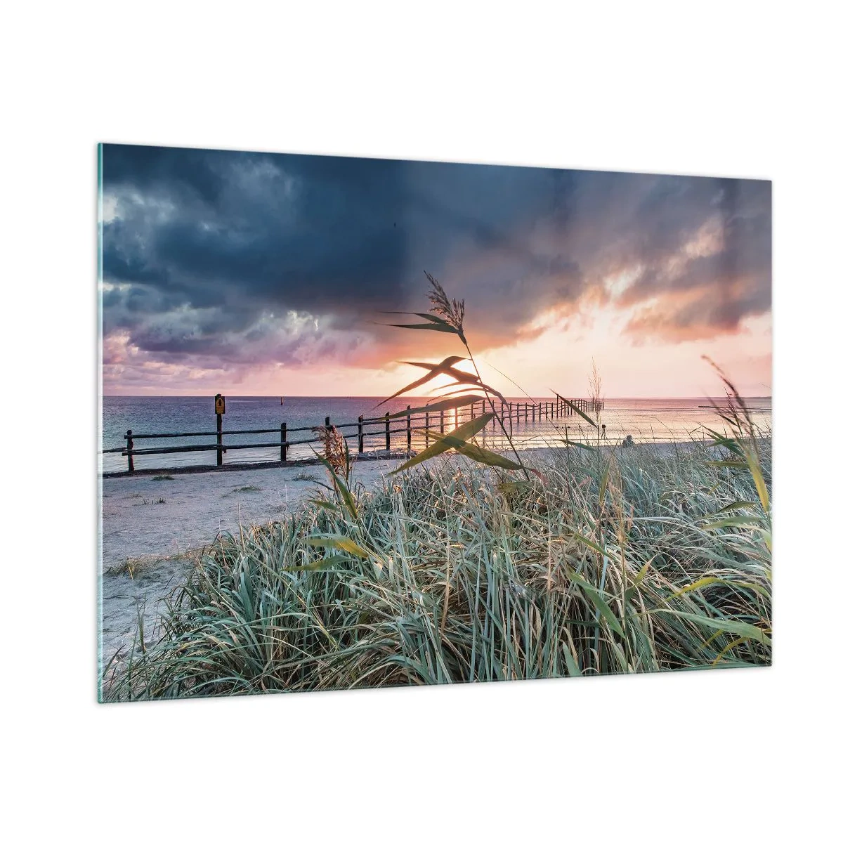 Billede på glas - Ikke passerer med vinden - 100x70 cm