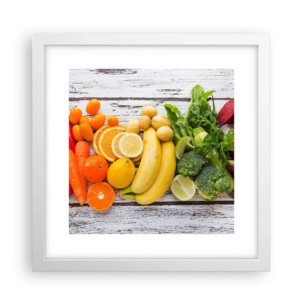 Plakat i hvid ramme - Er det ikke nok? - 30x30 cm