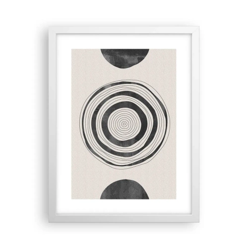 Plakat i hvid ramme - Det vigtige er det, der er imellem - 30x40 cm