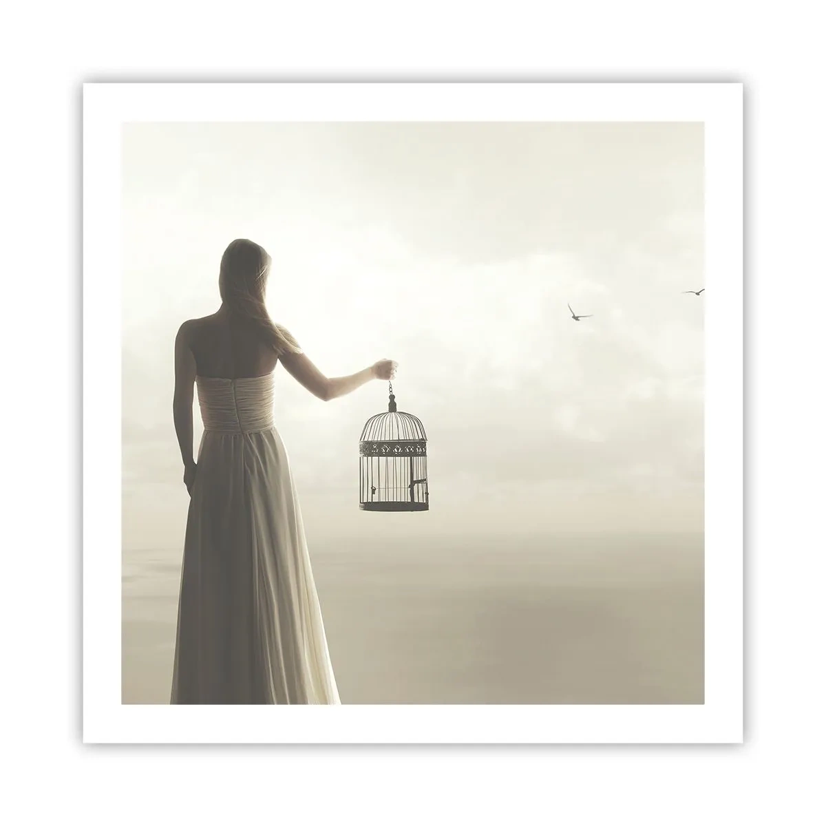 Plakat - Vær fri - 60x60 cm