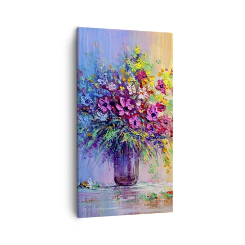 Lærredstryk - Billede på lærred - Gave fra en sommereng - 45x80 cm