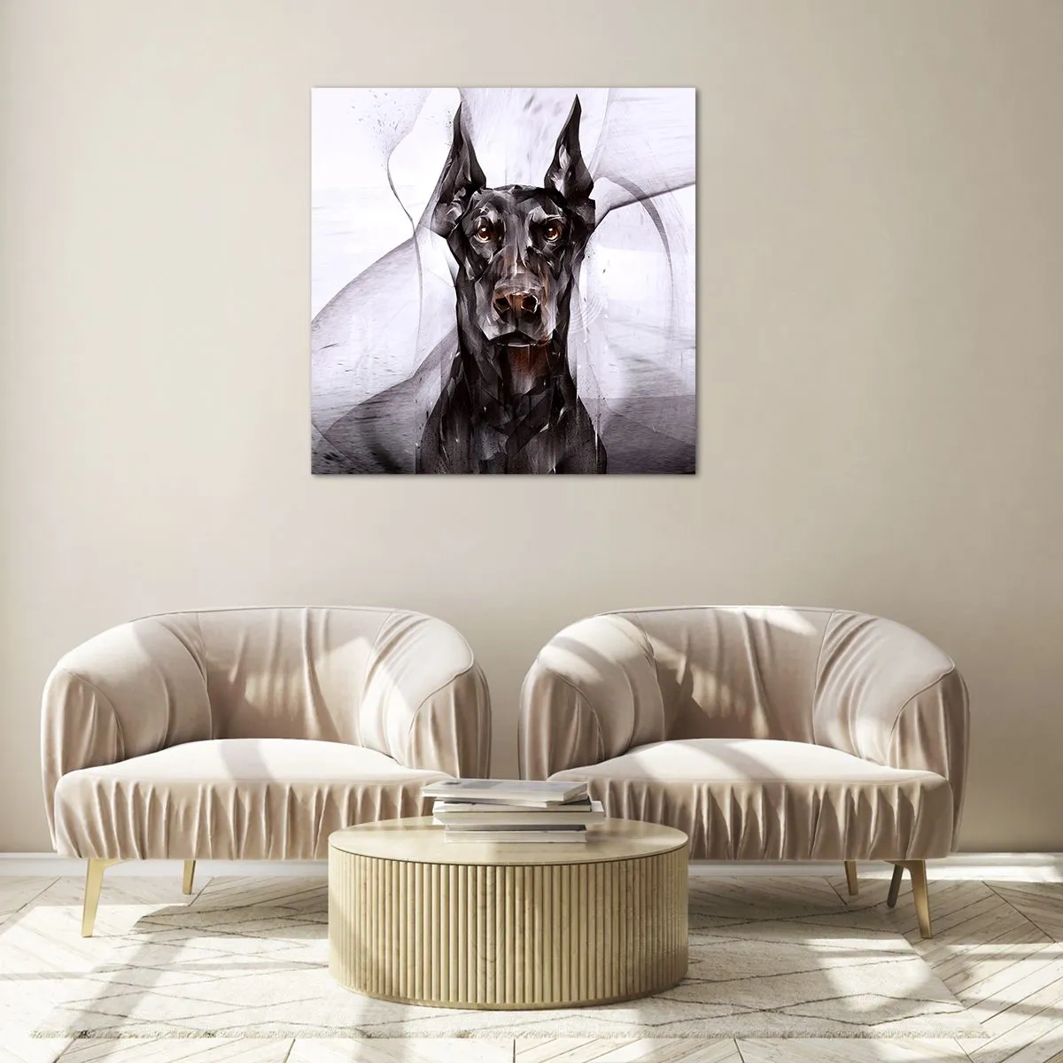 Billede på glas - Nobelt født - 30x30 cm