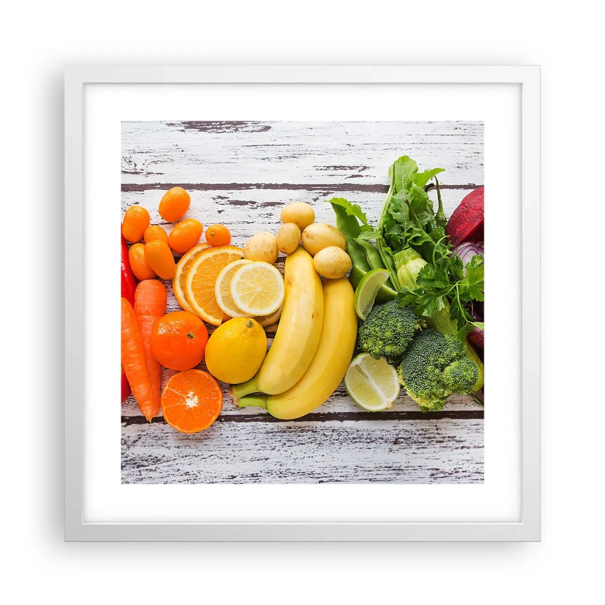 Plakat i hvid ramme - Er det ikke nok? - 40x40 cm