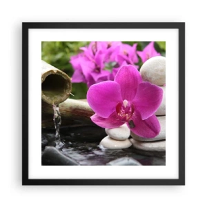 Plakat i sort ramme - Du hviler allerede - 40x40 cm