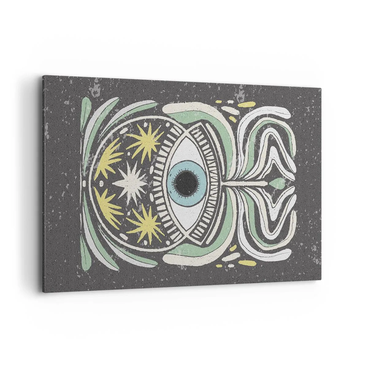 Lærredstryk - Billede på lærred - Stammeritualer - 120x80 cm