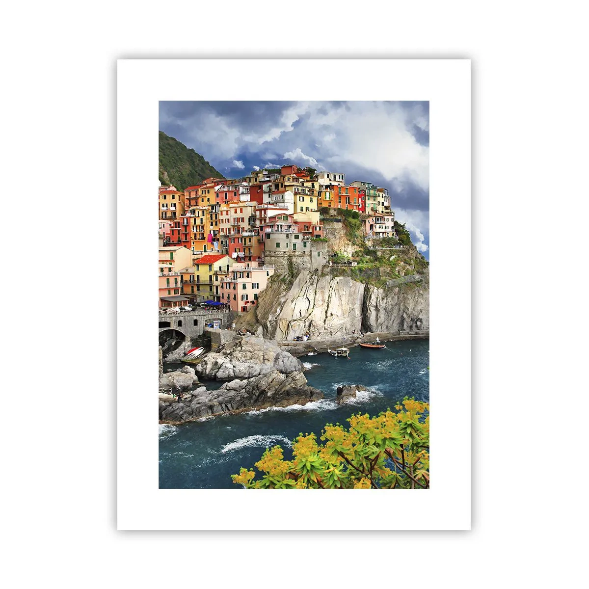 Plakat - En klynge klæber sig til klipperne - 30x40 cm