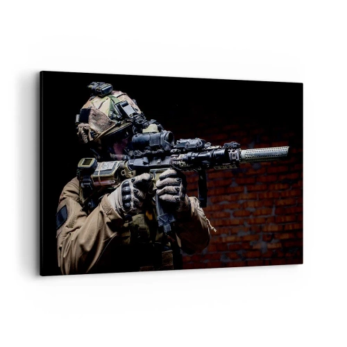 Lærredstryk - Billede på lærred - Dødeligt effektiv - 120x80 cm